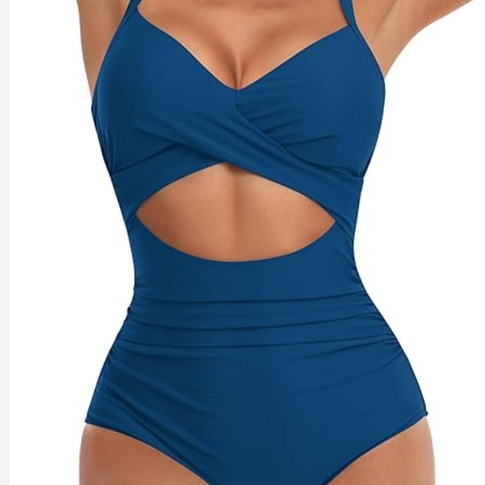 Blue Women's One Piece Swimsuit
